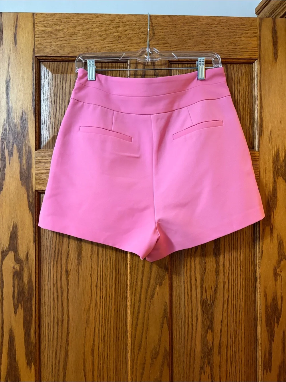 High-Rise Pink Women's Dress Shorts